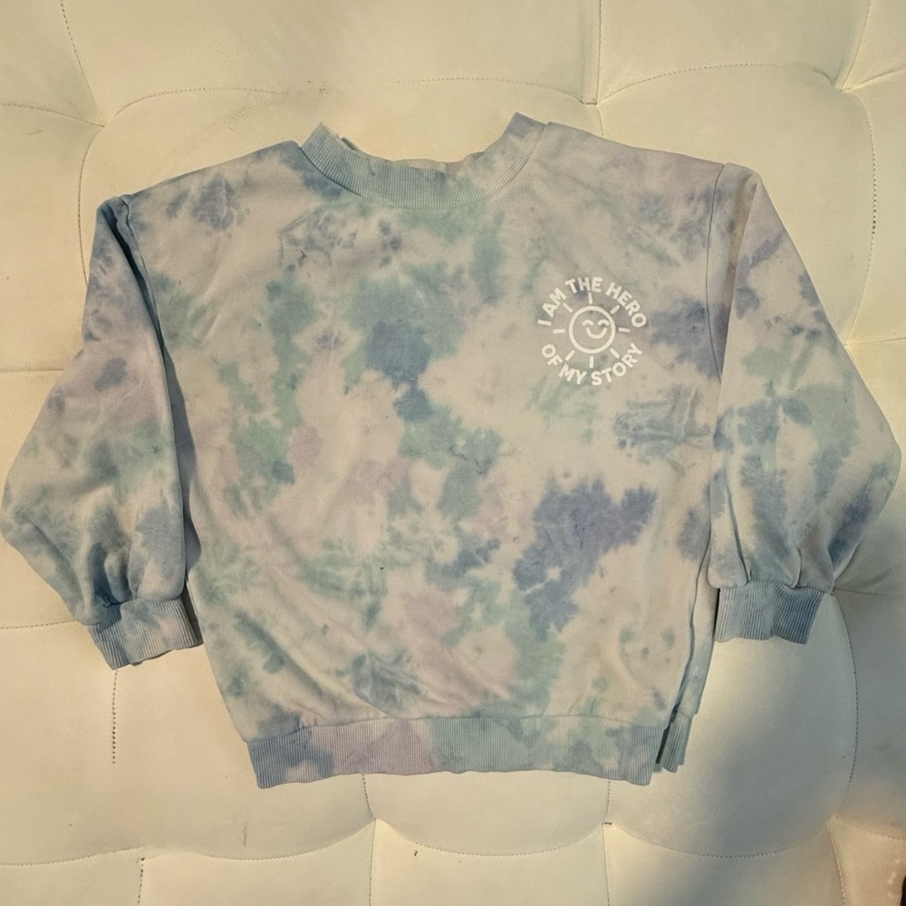 H&M Multicolor Tie-Dye kids crew Neck Sweatshirt size 5t/6
